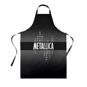 Фартук 3D с принтом Участники группы Metallica в Санкт-Петербурге, 100% полиэстер | общий размер — 65 х 85 см, ширина нагрудника — 26 см, горловина — 53 см, длина завязок — 54 см, общий обхват в поясе — 173 см. Принт на завязках и на горловине наносится с двух сторон, на основной части фартука — только с внешней стороны | Тематика изображения на принте: metallica | группа | джеймс хэтфилд | кирк хэмметт | ларс ульрих | метал | металика | металлика | миталика | музыка | роберт трухильо | рок | трэш | трэшметал | хард | хардрок | хеви | хевиметал