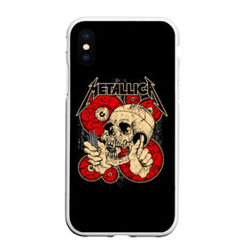 Чехол для iPhone XS Max матовый с принтом Metallica в Санкт-Петербурге, Силикон | Область печати: задняя сторона чехла, без боковых панелей | metallica | группа | джеймс хэтфилд | кирк хэмметт | ларс ульрих | метал | металика | металлика | миталика | музыка | роберт трухильо | рок | трэш | трэшметал | хард | хардрок | хеви | хевиметал