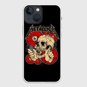 Чехол для iPhone 13 mini с принтом Metallica в Санкт-Петербурге,  |  | metallica | группа | джеймс хэтфилд | кирк хэмметт | ларс ульрих | метал | металика | металлика | миталика | музыка | роберт трухильо | рок | трэш | трэшметал | хард | хардрок | хеви | хевиметал