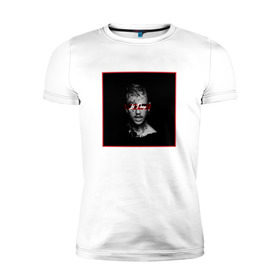 Мужская футболка премиум с принтом Lil Peep в Санкт-Петербурге, 92% хлопок, 8% лайкра | приталенный силуэт, круглый вырез ворота, длина до линии бедра, короткий рукав | lil peep
lil
peep
