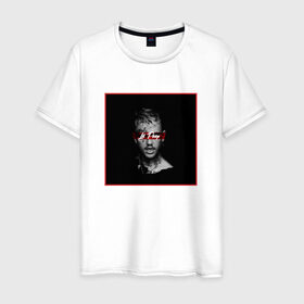 Мужская футболка хлопок с принтом Lil Peep в Санкт-Петербурге, 100% хлопок | прямой крой, круглый вырез горловины, длина до линии бедер, слегка спущенное плечо. | lil peep
lil
peep
