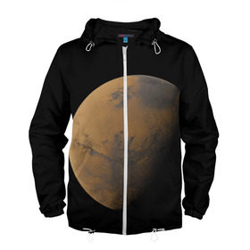 Мужская ветровка 3D с принтом Марс в Санкт-Петербурге, 100% полиэстер | подол и капюшон оформлены резинкой с фиксаторами, два кармана без застежек по бокам, один потайной карман на груди | elon musk | space x | spacex | будущее | вселенная | вулкан | долина | илон маск | космические | космос | красная планета | кратер | маринер | марсиане | марсианин | небес | новый дом | путешествия | роскосмос