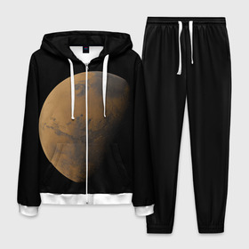 Мужской костюм 3D с принтом Марс в Санкт-Петербурге, 100% полиэстер | Манжеты и пояс оформлены тканевой резинкой, двухслойный капюшон со шнурком для регулировки, карманы спереди | elon musk | space x | spacex | будущее | вселенная | вулкан | долина | илон маск | космические | космос | красная планета | кратер | маринер | марсиане | марсианин | небес | новый дом | путешествия | роскосмос