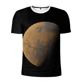 Мужская футболка 3D спортивная с принтом Марс в Санкт-Петербурге, 100% полиэстер с улучшенными характеристиками | приталенный силуэт, круглая горловина, широкие плечи, сужается к линии бедра | elon musk | space x | spacex | будущее | вселенная | вулкан | долина | илон маск | космические | космос | красная планета | кратер | маринер | марсиане | марсианин | небес | новый дом | путешествия | роскосмос