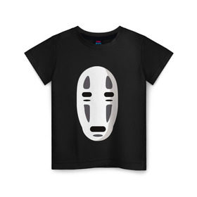 Детская футболка хлопок с принтом Безликий Бог Каонаси_2 в Санкт-Петербурге, 100% хлопок | круглый вырез горловины, полуприлегающий силуэт, длина до линии бедер | аниме | миядзаки | унесенные призраками