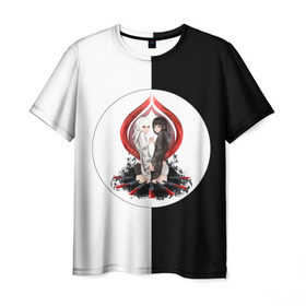 Мужская футболка 3D с принтом Kurona & Nashiro (Tokyo Ghoul) в Санкт-Петербурге, 100% полиэфир | прямой крой, круглый вырез горловины, длина до линии бедер | kurona yasuhisa | nashiro yasuhisa | курона ясухиса | наширо ясухиса
