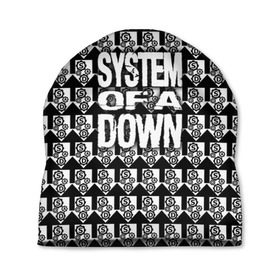 Шапка 3D с принтом System of a Down в Санкт-Петербурге, 100% полиэстер | универсальный размер, печать по всей поверхности изделия | soad | soil | system of a down | группа | дав | дарон малакян | джон долмаян | метал | ню | оф | рок | серж танкян | систем | соад | сод | соэд | шаво одаджян | э доун