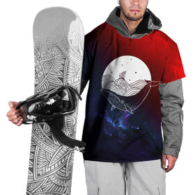 Накидка на куртку 3D с принтом Кит в Санкт-Петербурге, 100% полиэстер |  | Тематика изображения на принте: space | star | животные | звезды | космос | море | штурвал