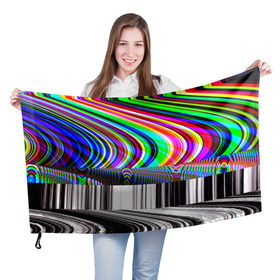 Флаг 3D с принтом Psyhodelic style в Санкт-Петербурге, 100% полиэстер | плотность ткани — 95 г/м2, размер — 67 х 109 см. Принт наносится с одной стороны | abstraction | color | optical | pattern | tie dye | абстракция | краска | краски | линии | оптический | паттерн | полосы | психоделика | узор