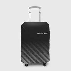 Чехол для чемодана 3D с принтом AMG в Санкт-Петербурге, 86% полиэфир, 14% спандекс | двустороннее нанесение принта, прорези для ручек и колес | mercedes | марка | машины | мерседес
