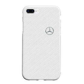 Чехол для iPhone 7Plus/8 Plus матовый с принтом MERCEDES BENZ CARBON в Санкт-Петербурге, Силикон | Область печати: задняя сторона чехла, без боковых панелей | amg | mercedes | марка | машины | мерседес