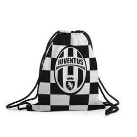 Рюкзак-мешок 3D с принтом Juventus в Санкт-Петербурге, 100% полиэстер | плотность ткани — 200 г/м2, размер — 35 х 45 см; лямки — толстые шнурки, застежка на шнуровке, без карманов и подкладки | juve | juventus | италия | спорт | фк | футбол | футбольный клуб | ювентус