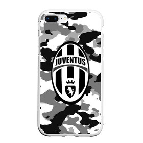 Чехол для iPhone 7Plus/8 Plus матовый с принтом FC Juventus Camouflage в Санкт-Петербурге, Силикон | Область печати: задняя сторона чехла, без боковых панелей | football | italia | juve | juventus | logo | sport | арт | италия | лига | лого | спорт | текстура | фк | футбол | футбольный клуб | эмблема | ювентус