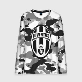 Мужской лонгслив 3D с принтом FC Juventus Camouflage в Санкт-Петербурге, 100% полиэстер | длинные рукава, круглый вырез горловины, полуприлегающий силуэт | Тематика изображения на принте: football | italia | juve | juventus | logo | sport | арт | италия | лига | лого | спорт | текстура | фк | футбол | футбольный клуб | эмблема | ювентус