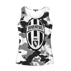 Женская майка 3D с принтом FC Juventus Camouflage в Санкт-Петербурге, 100% полиэстер | круглая горловина, прямой силуэт, длина до линии бедра | football | italia | juve | juventus | logo | sport | арт | италия | лига | лого | спорт | текстура | фк | футбол | футбольный клуб | эмблема | ювентус