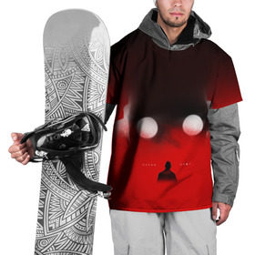 Накидка на куртку 3D с принтом Хаски Крот в Санкт-Петербурге, 100% полиэстер |  | Тематика изображения на принте: rap | дмитрий кузнецов | рэп | рэпер | хаски
