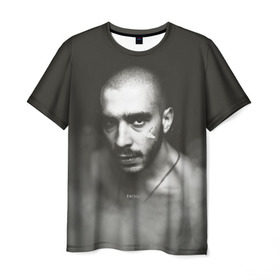 Мужская футболка 3D с принтом Хаски в Санкт-Петербурге, 100% полиэфир | прямой крой, круглый вырез горловины, длина до линии бедер | rap | дмитрий кузнецов | рэп | рэпер | хаски