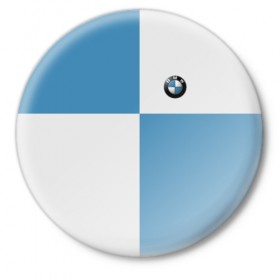 Значок с принтом BMW в Санкт-Петербурге,  металл | круглая форма, металлическая застежка в виде булавки | auto | bmw | авто | автомобиль | бмв | бэха