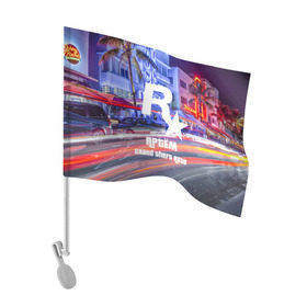 Флаг для автомобиля с принтом Артём в стиле GTA в Санкт-Петербурге, 100% полиэстер | Размер: 30*21 см | game | grand theft auto v | gta 5 | gta online | gta v | артем | город | игры | имена