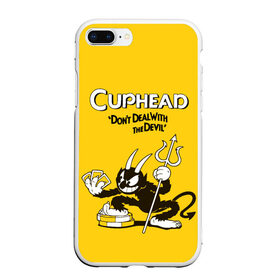 Чехол для iPhone 7Plus/8 Plus матовый с принтом Cuphead в Санкт-Петербурге, Силикон | Область печати: задняя сторона чехла, без боковых панелей | cuphead | капхед | компьтерная игра