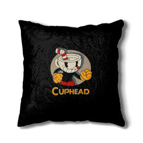 Подушка 3D с принтом Cuphead в Санкт-Петербурге, наволочка – 100% полиэстер, наполнитель – холлофайбер (легкий наполнитель, не вызывает аллергию). | состоит из подушки и наволочки. Наволочка на молнии, легко снимается для стирки | cuphead | капхед | компьтерная игра