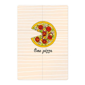 Магнитный плакат 2Х3 с принтом One love, One pizza в Санкт-Петербурге, Полимерный материал с магнитным слоем | 6 деталей размером 9*9 см | 14 февраля | love | pizza | valentine | любовь