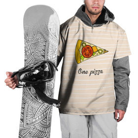 Накидка на куртку 3D с принтом One Love, One Pizza в Санкт-Петербурге, 100% полиэстер |  | 