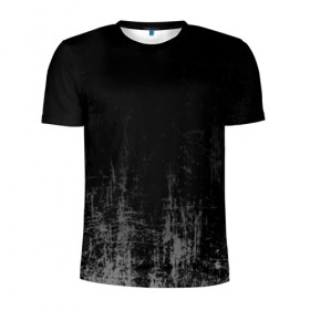 Мужская футболка 3D спортивная с принтом Black Grunge в Санкт-Петербурге, 100% полиэстер с улучшенными характеристиками | приталенный силуэт, круглая горловина, широкие плечи, сужается к линии бедра | grunge | абстракция | гранж | черный