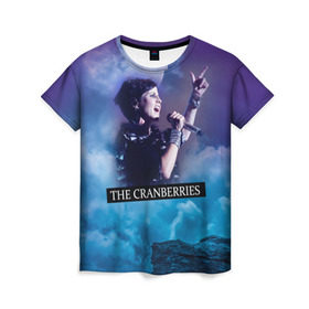 Женская футболка 3D с принтом The Cranberries в Санкт-Петербурге, 100% полиэфир ( синтетическое хлопкоподобное полотно) | прямой крой, круглый вырез горловины, длина до линии бедер | cranberries | долорес о риордан | крэнберрис