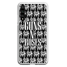 Чехол для Honor 20 с принтом Guns n roses в Санкт-Петербурге, Силикон | Область печати: задняя сторона чехла, без боковых панелей | guns n roses | gunsnroses | ганз н роус | ганзес роус | ганзесроус | ганзнроус | дафф маккаган | диззи рид | мелисса риз | ричард фортус | рок | слэш | франк феррер | эксл роуз