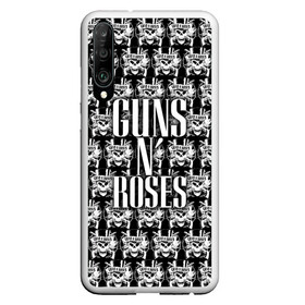 Чехол для Honor P30 с принтом Guns n roses в Санкт-Петербурге, Силикон | Область печати: задняя сторона чехла, без боковых панелей | Тематика изображения на принте: guns n roses | gunsnroses | ганз н роус | ганзес роус | ганзесроус | ганзнроус | дафф маккаган | диззи рид | мелисса риз | ричард фортус | рок | слэш | франк феррер | эксл роуз