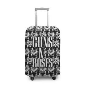 Чехол для чемодана 3D с принтом Guns n roses в Санкт-Петербурге, 86% полиэфир, 14% спандекс | двустороннее нанесение принта, прорези для ручек и колес | guns n roses | gunsnroses | ганз н роус | ганзес роус | ганзесроус | ганзнроус | дафф маккаган | диззи рид | мелисса риз | ричард фортус | рок | слэш | франк феррер | эксл роуз