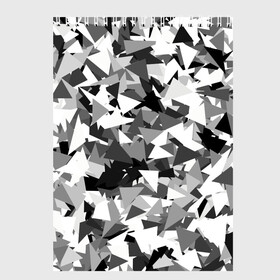 Скетчбук с принтом Городской серый камуфляж в Санкт-Петербурге, 100% бумага
 | 48 листов, плотность листов — 100 г/м2, плотность картонной обложки — 250 г/м2. Листы скреплены сверху удобной пружинной спиралью | армия | геометрический | геометрия | маскировка | милитари | паттерн | текстура | треугольники | чернобелый
