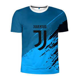Мужская футболка 3D спортивная с принтом FC Juventus abstract style в Санкт-Петербурге, 100% полиэстер с улучшенными характеристиками | приталенный силуэт, круглая горловина, широкие плечи, сужается к линии бедра | football | soccer | ювентус