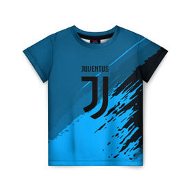 Детская футболка 3D с принтом FC Juventus abstract style в Санкт-Петербурге, 100% гипоаллергенный полиэфир | прямой крой, круглый вырез горловины, длина до линии бедер, чуть спущенное плечо, ткань немного тянется | football | soccer | ювентус