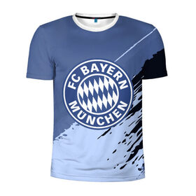 Мужская футболка 3D спортивная с принтом FC Bayern Munchen style в Санкт-Петербурге, 100% полиэстер с улучшенными характеристиками | приталенный силуэт, круглая горловина, широкие плечи, сужается к линии бедра | Тематика изображения на принте: football | soccer | байерн
