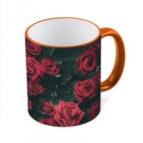 Кружка 3D с принтом Цветы Розы в Санкт-Петербурге, керамика | ёмкость 330 мл | 8 | день | женский | женский день | красная | любовь | марта | роза | розы | цветы
