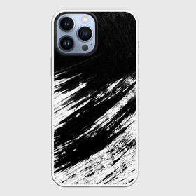 Чехол для iPhone 13 Pro Max с принтом abstraction blackwhite в Санкт-Петербурге,  |  | abstraction | watercolor | абстракция красок | акварель | брызги красок | живопись | краска | потертость красок | размытые краски | текстуры | черно белый | яркие | яркие краски