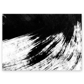 Поздравительная открытка с принтом abstraction black&white в Санкт-Петербурге, 100% бумага | плотность бумаги 280 г/м2, матовая, на обратной стороне линовка и место для марки
 | abstraction | watercolor | абстракция красок | акварель | брызги красок | живопись | краска | потертость красок | размытые краски | текстуры | черно белый | яркие | яркие краски