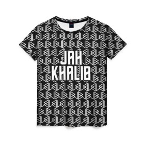Женская футболка 3D с принтом Jah Khalib в Санкт-Петербурге, 100% полиэфир ( синтетическое хлопкоподобное полотно) | прямой крой, круглый вырез горловины, длина до линии бедер | jah khalib | jahkhalib | snd | znnkn | бахтияр мамедов | битмейкер | джа калиб | джакалиб | джах халиб | если че | жах халиб | певец | продюсер | реп | репер | рэп | рэпер | хип хоп | хипхоп | я баха
