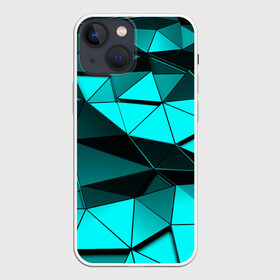 Чехол для iPhone 13 mini с принтом Metalic collection в Санкт-Петербурге,  |  | abstraction | geometry | polygon | абстракция | геометрия | грань | краски | кубик | кубики | линии | мозаика | полигон | разноцветные | ребро | текстура | тени | узор