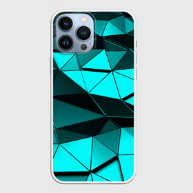 Чехол для iPhone 13 Pro Max с принтом Metalic collection в Санкт-Петербурге,  |  | abstraction | geometry | polygon | абстракция | геометрия | грань | краски | кубик | кубики | линии | мозаика | полигон | разноцветные | ребро | текстура | тени | узор