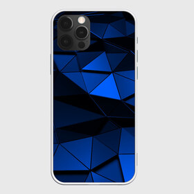 Чехол для iPhone 12 Pro Max с принтом Blue abstraction collection в Санкт-Петербурге, Силикон |  | abstraction | geometry | polygon | абстракция | геометрия | грань | краски | кубик | кубики | линии | мозаика | полигон | разноцветные | ребро | текстура | тени | узор
