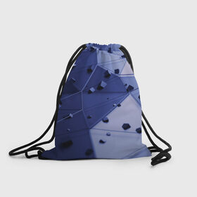Рюкзак-мешок 3D с принтом Quantum abstract в Санкт-Петербурге, 100% полиэстер | плотность ткани — 200 г/м2, размер — 35 х 45 см; лямки — толстые шнурки, застежка на шнуровке, без карманов и подкладки | 