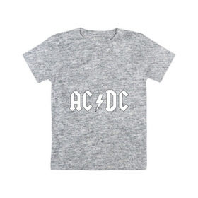 Детская футболка хлопок с принтом AC/DC в Санкт-Петербурге, 100% хлопок | круглый вырез горловины, полуприлегающий силуэт, длина до линии бедер | ac dc | acdc | high voltage | ангус | металл | рок | фсвс | эй си ди си | эйсидиси | янг
