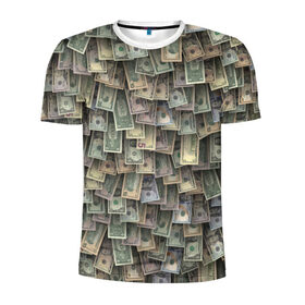 Мужская футболка 3D спортивная с принтом Доллары США в Санкт-Петербурге, 100% полиэстер с улучшенными характеристиками | приталенный силуэт, круглая горловина, широкие плечи, сужается к линии бедра | dollar | forex | usa | банкноты | богатство | валюта | деньги | доллар | купюры | паттрен | трейдер | чешуя