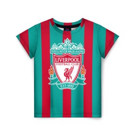 Детская футболка 3D с принтом Liverpool FC в Санкт-Петербурге, 100% гипоаллергенный полиэфир | прямой крой, круглый вырез горловины, длина до линии бедер, чуть спущенное плечо, ткань немного тянется | england | football | liverpool fc | logo | sport | англия | арт | ливерпуль | лига | лого | спорт | текстура | фк | футбол | футбольный клуб | эмблема