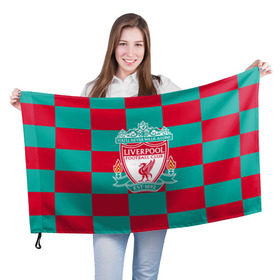 Флаг 3D с принтом ФК Ливерпуль в Санкт-Петербурге, 100% полиэстер | плотность ткани — 95 г/м2, размер — 67 х 109 см. Принт наносится с одной стороны | england | fc | англия | ливерпуль | фк