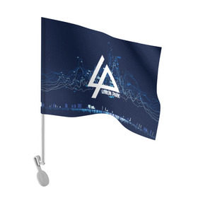 Флаг для автомобиля с принтом Linkin Park music collection в Санкт-Петербурге, 100% полиэстер | Размер: 30*21 см | linkin park | logo | music | pop | rock | usa | альтернатива | америка | металл | музыка | музыкальный | поп | рок | честер беннингтон