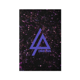 Обложка для паспорта матовая кожа с принтом Abstraction Linkin Park в Санкт-Петербурге, натуральная матовая кожа | размер 19,3 х 13,7 см; прозрачные пластиковые крепления | Тематика изображения на принте: 